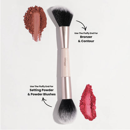 Milagro Beauty Blush & Sculpt Duo Powder Brush