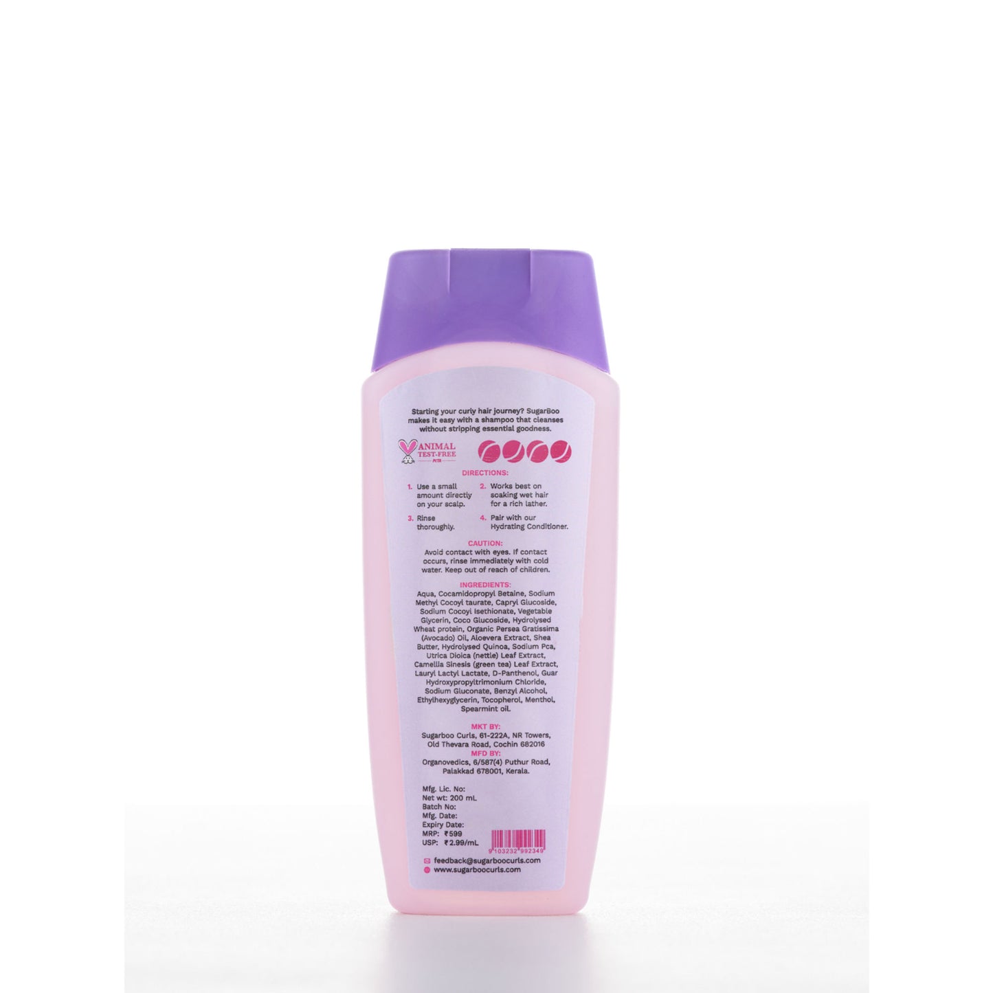 SugarBoo Curls Cleansing Shampoo