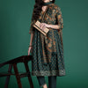 Dhiyona IE Women Ethnic Motifs Printed Empire Gotta Patti Pure Cotton Kurta with Trousers & With Dupatta