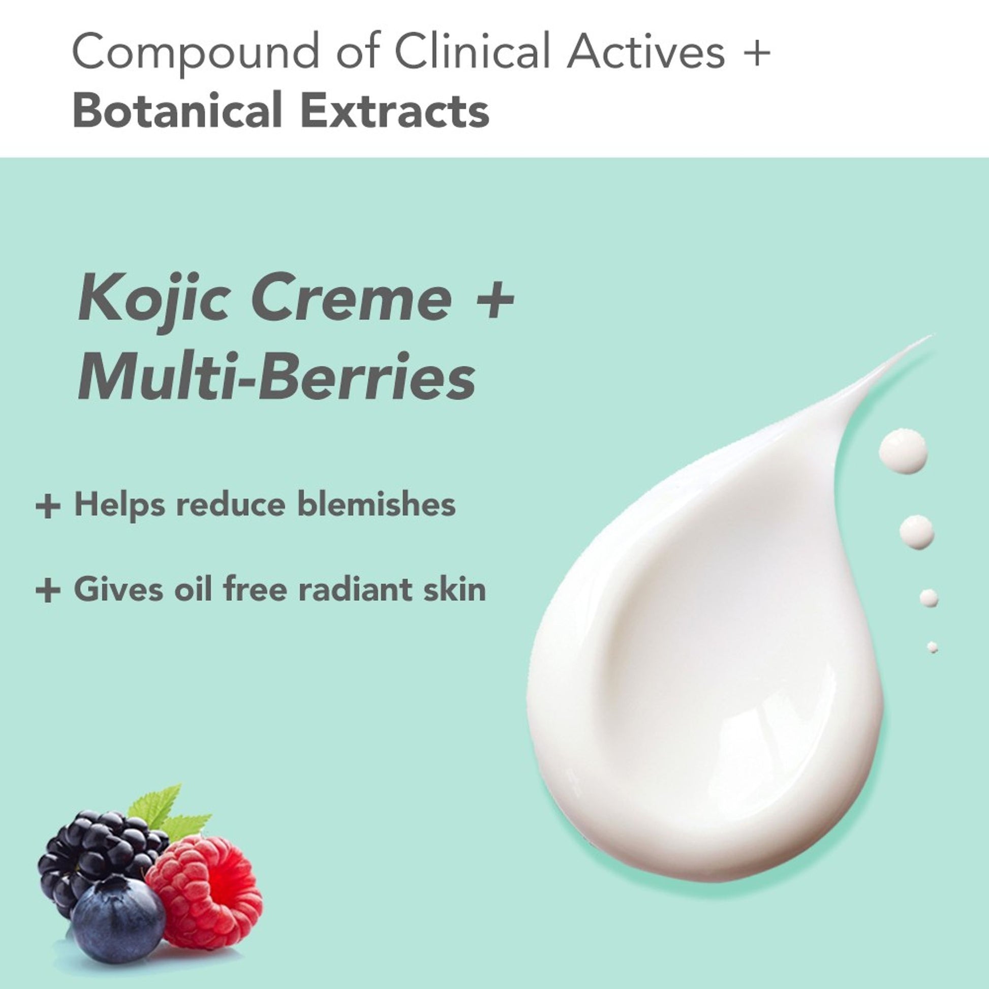 Lotus Dermabotanics Kojic Acid + Multi Berry Ampoule Face Cream pH5.5 Suitable For Sensitive Skin