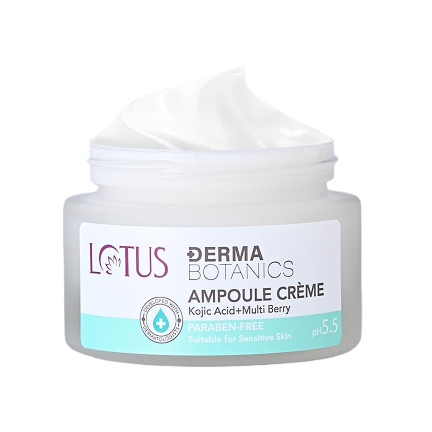 Lotus Dermabotanics Kojic Acid + Multi Berry Ampoule Face Cream pH5.5 Suitable For Sensitive Skin