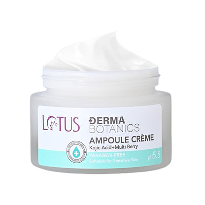 Lotus Dermabotanics Kojic Acid + Multi Berry Ampoule Face Cream pH5.5 Suitable For Sensitive Skin