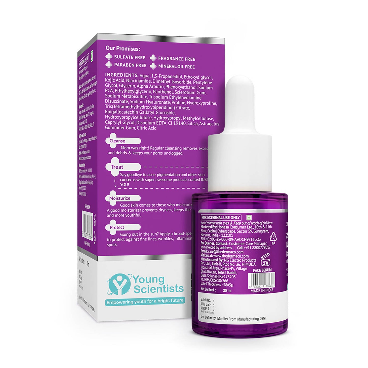 The Derma Co 2% Kojic Acid Face Serum for Dark spots reduction, Pigmentation & Blemishes