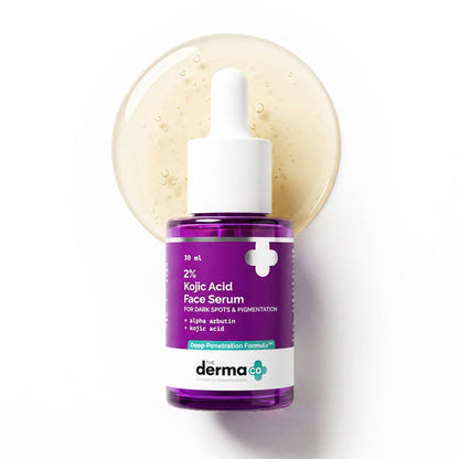 The Derma Co 2% Kojic Acid Face Serum for Dark spots reduction, Pigmentation & Blemishes