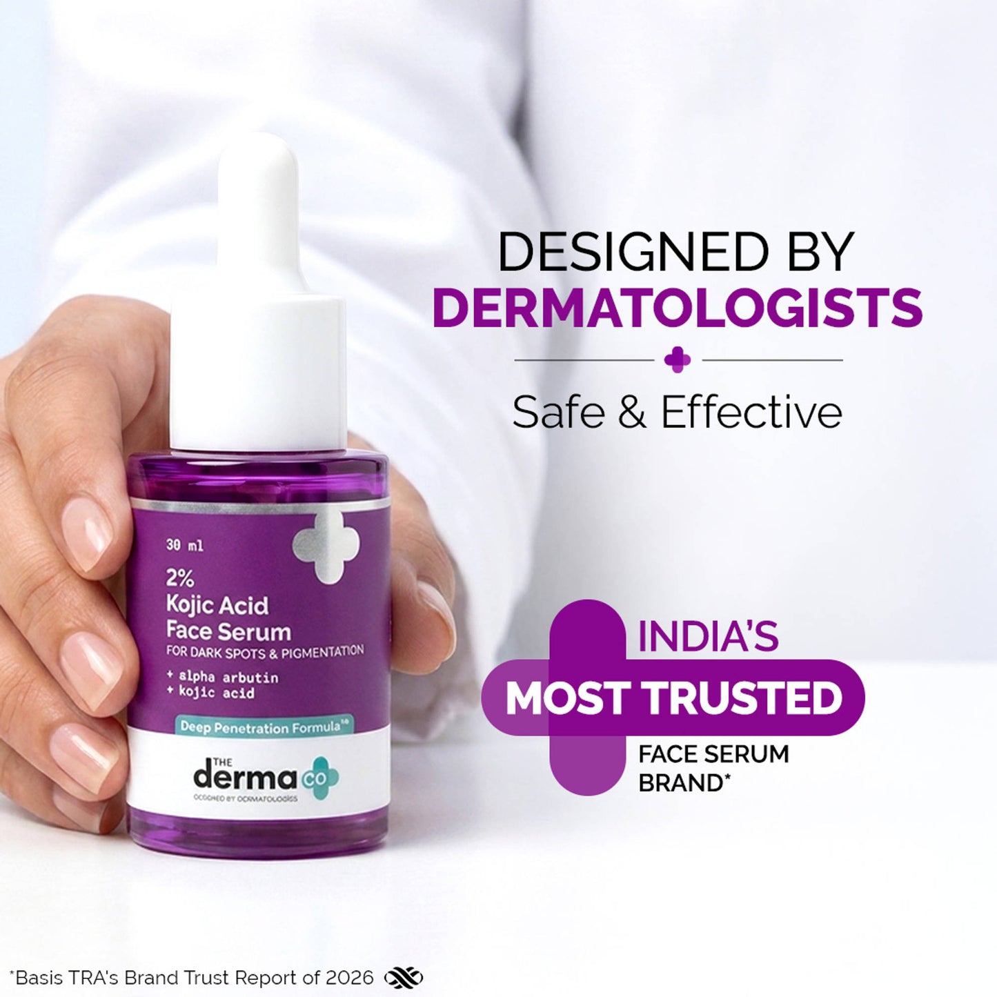 The Derma Co 2% Kojic Acid Face Serum for Dark spots reduction, Pigmentation & Blemishes