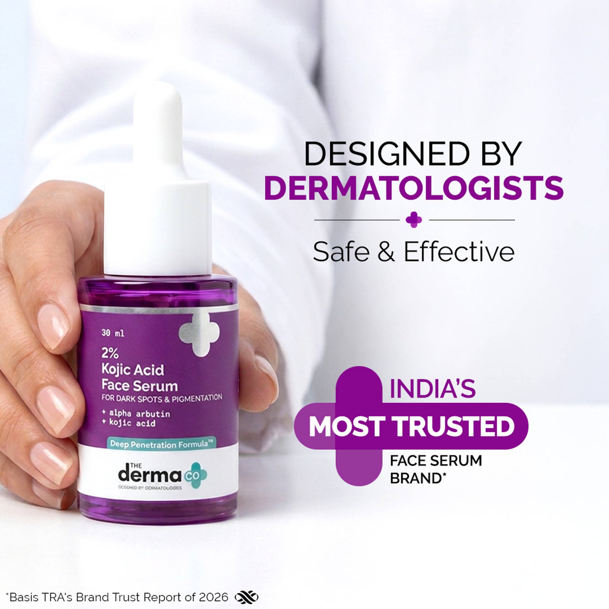 The Derma Co 2% Kojic Acid Face Serum for Dark spots reduction, Pigmentation & Blemishes