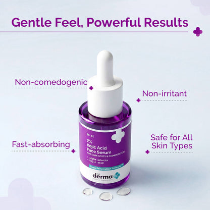 The Derma Co 2% Kojic Acid Face Serum for Dark spots reduction, Pigmentation & Blemishes