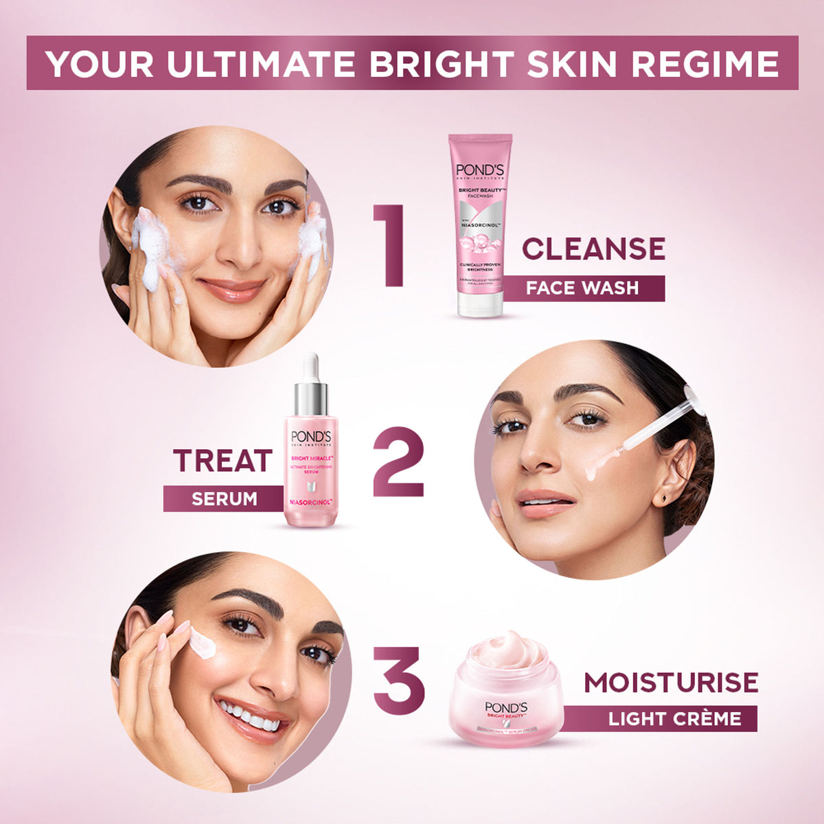 Ponds Bright Beauty Anti-Pigmentation Serum with 12% Gluta- Niacinamide Complex