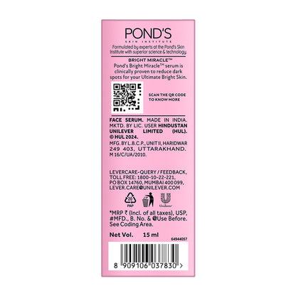 Ponds Bright Beauty Anti-Pigmentation Serum with 12% Gluta- Niacinamide Complex