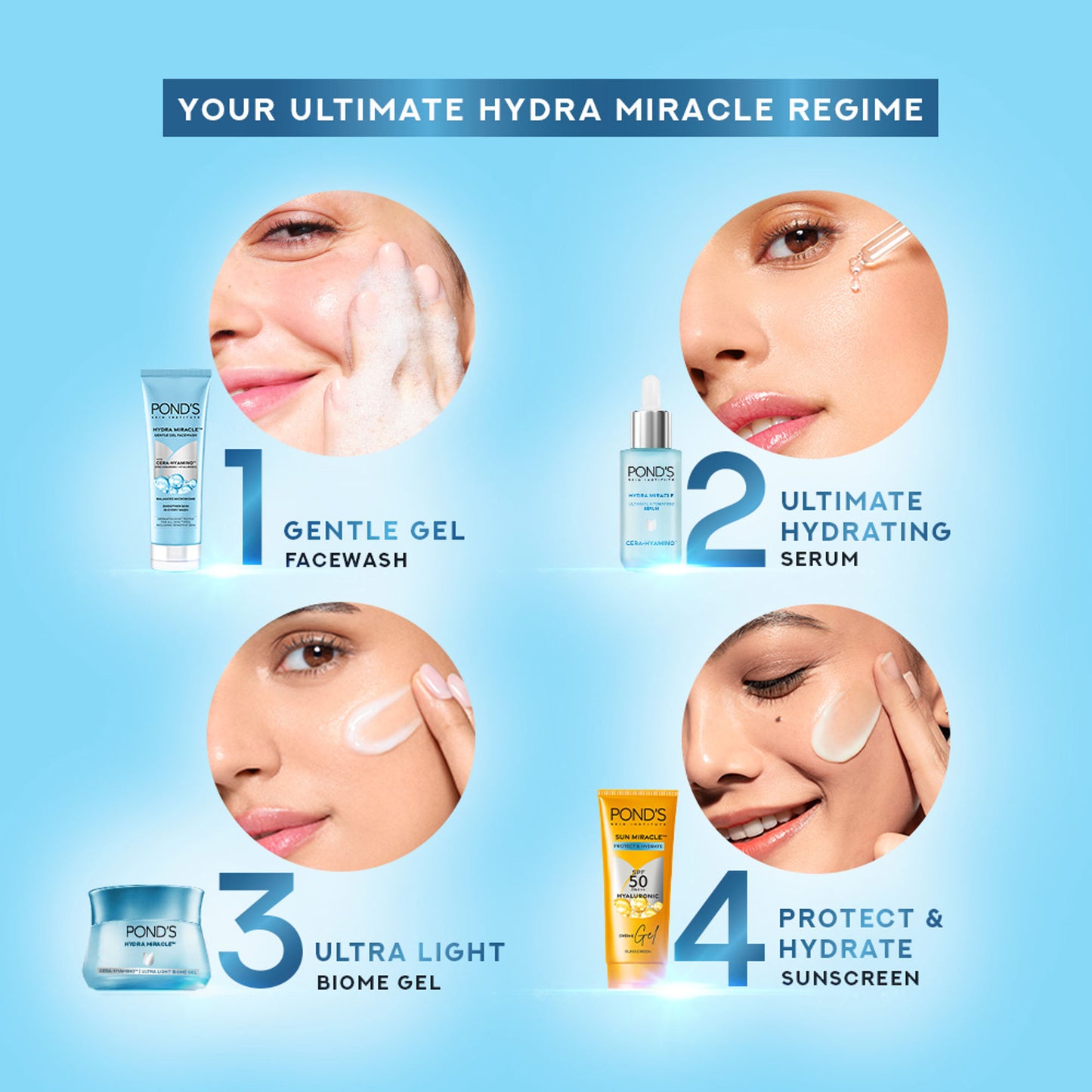 Ponds Hydra Light Hyaluronic Acid Gel Facewash