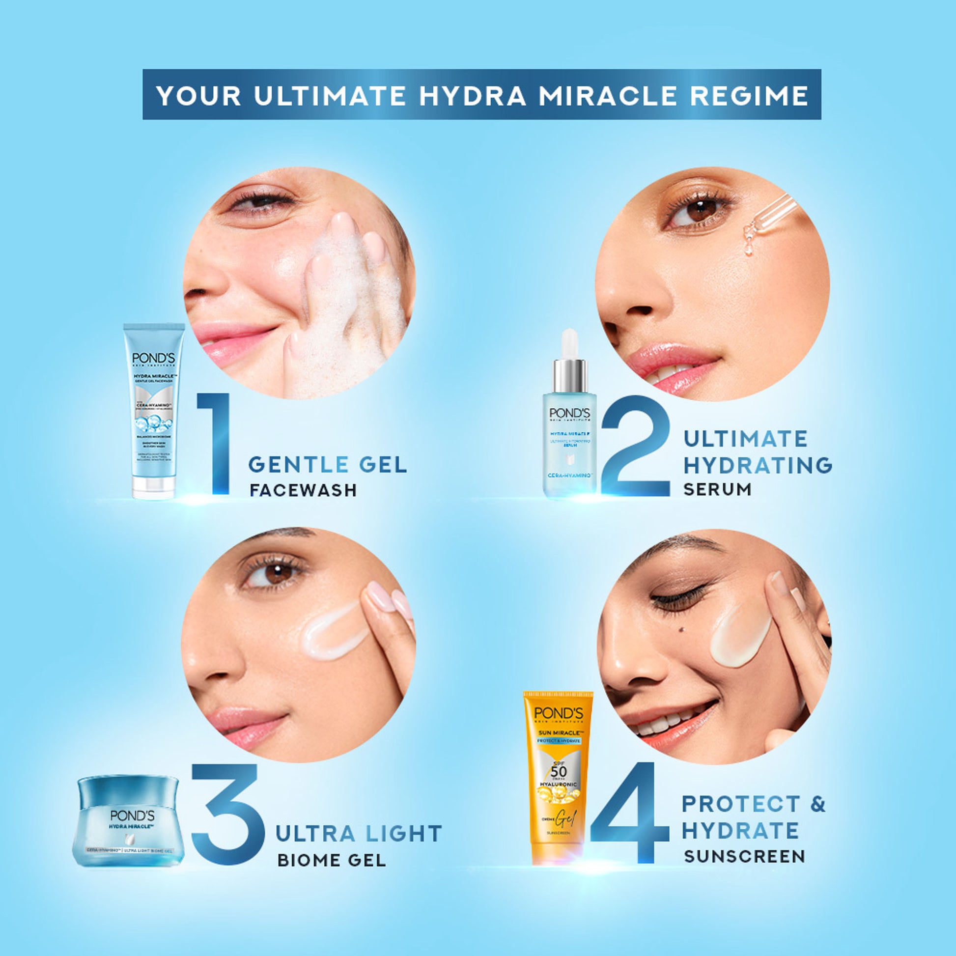 Ponds Hydra Light Hyaluronic Acid Gel Facewash