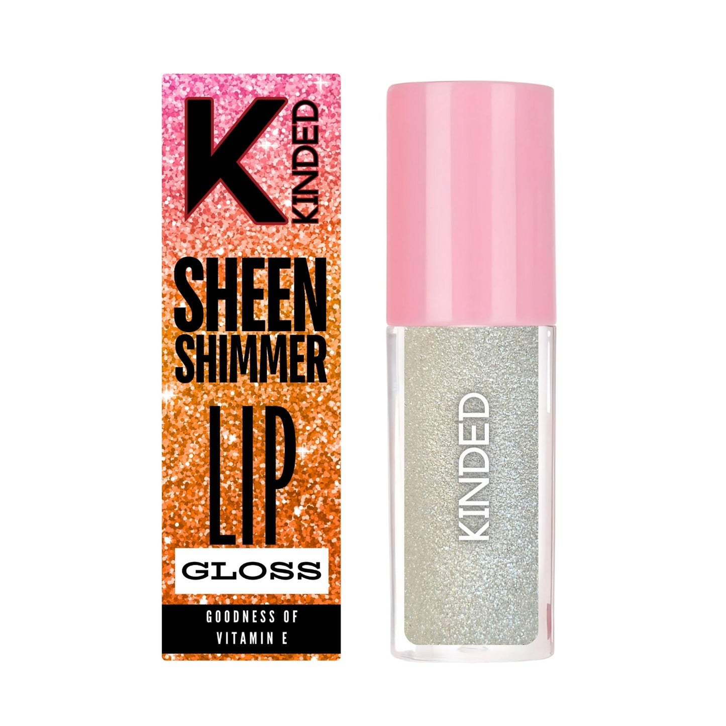 KINDED Sheen Shimmer Lip Gloss - 04 Jasmine Sheer