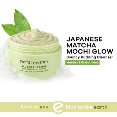 Earth Rhythm Mochi Pudding Brightening Cleanser With Matcha & Glutathione