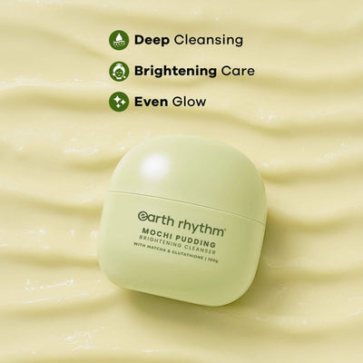 Earth Rhythm Mochi Pudding Brightening Cleanser With Matcha & Glutathione