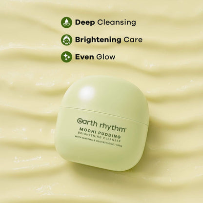 Earth Rhythm Mochi Pudding Brightening Cleanser With Matcha & Glutathione