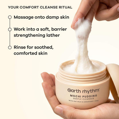 Earth Rhythm Mochi Pudding Gentle Cleanser With Oats Milk & Ceramides