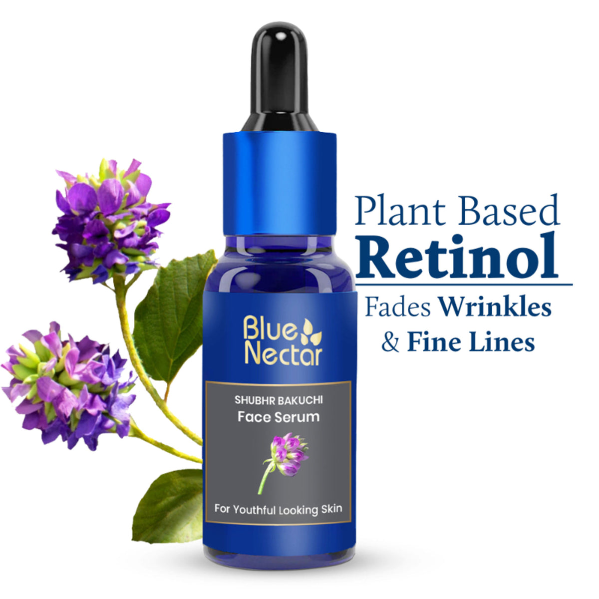 Blue Nectar Bakuchi Anti Aging Face Serum for Fine Lines & Wrinkles