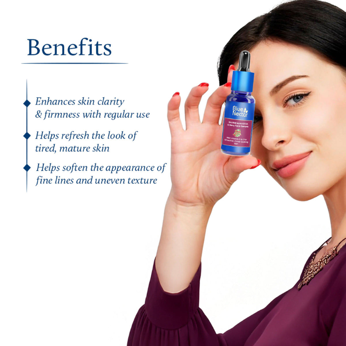 Blue Nectar Manjistha Face Serum for Glowing Skin