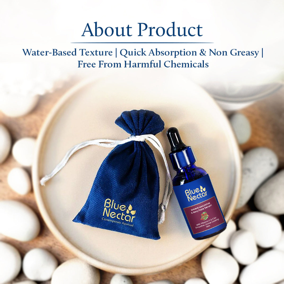 Blue Nectar Manjistha Face Serum for Glowing Skin