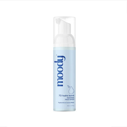 Moody 2% Hyaluronic Acid Gentle Foaming Face Wash Cleanser For Oil & Dirt Removal