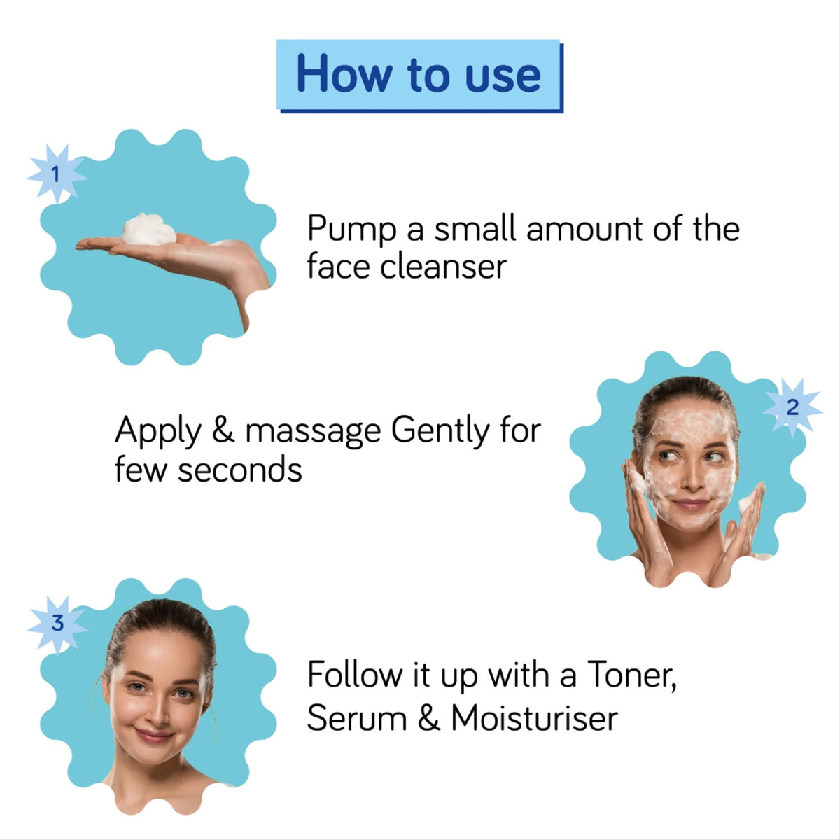 Moody 2% Hyaluronic Acid Gentle Foaming Face Wash Cleanser For Oil & Dirt Removal