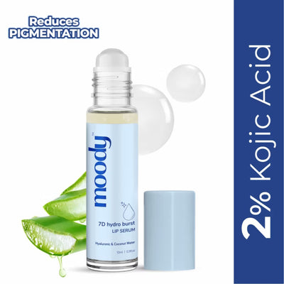 Moody Lip Plumping Serum with Hyaluronic & Kojic Acid for Dark Pigmented Lips