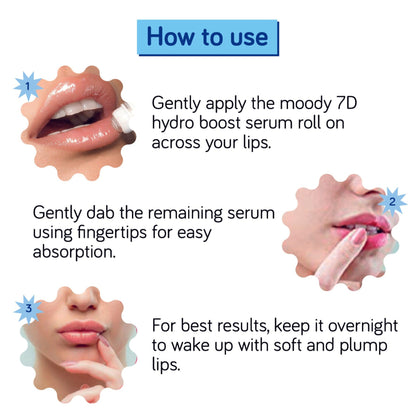 Moody Lip Plumping Serum with Hyaluronic & Kojic Acid for Dark Pigmented Lips