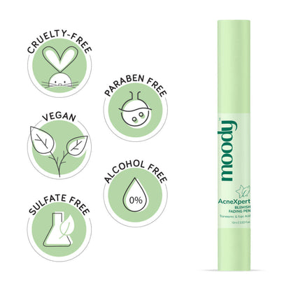 Moody Acnexpert Blemish Fading Pen With Tranexamic & Kojic Acid - For Acne Marks & Scars