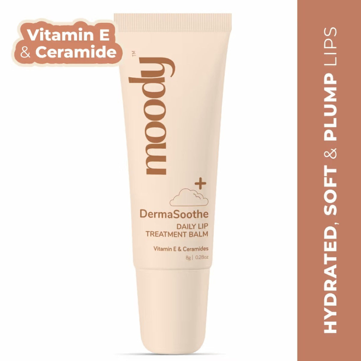 Moody Dermasoothe Lip Treatment Balm with Ceramides & Peptides For Hydration & Anti-Pigmentation