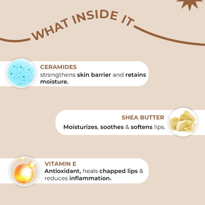 Moody Dermasoothe Lip Treatment Balm with Ceramides & Peptides For Hydration & Anti-Pigmentation