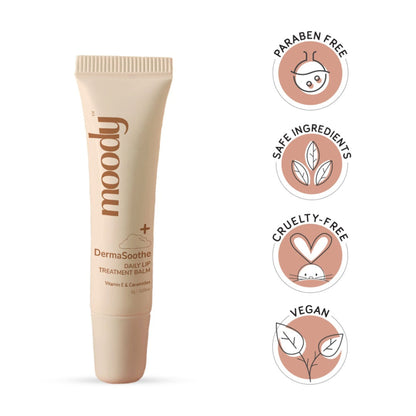 Moody Dermasoothe Lip Treatment Balm with Ceramides & Peptides For Hydration & Anti-Pigmentation