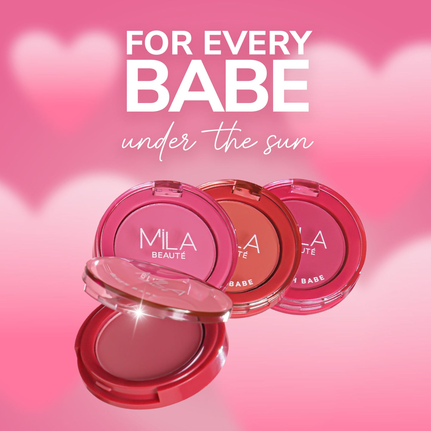 Mila Beauté Matte Finish Blush Babe Powder Blush With Rosehip Oil - Peach Soda
