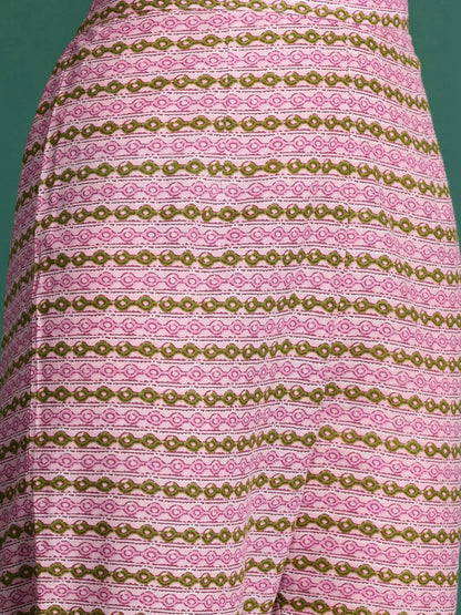 Indyancart IE Floral Printed Empire Pure Cotton Kurta with Trousers & Dupatta