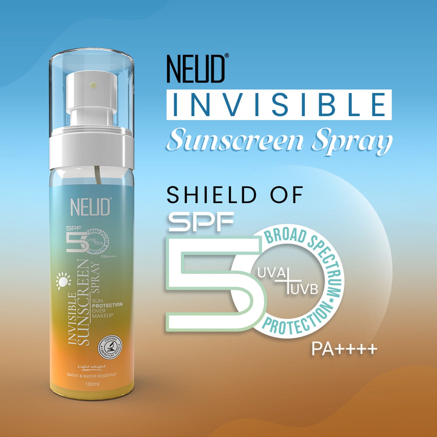 Neud Invisible Sunscreen Spray SPF 50++++