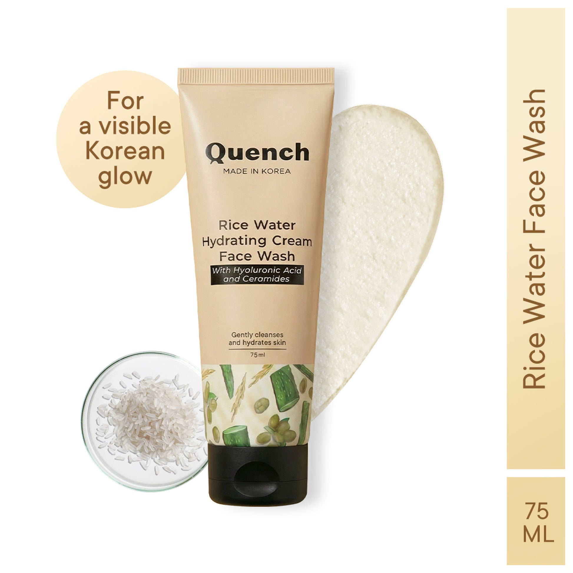 Quench Rice Water Hydrating Cream Face Wash