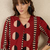 Indyancart IE Printed Pure Cotton Straight Tunic & Trousers Co-Ord Set