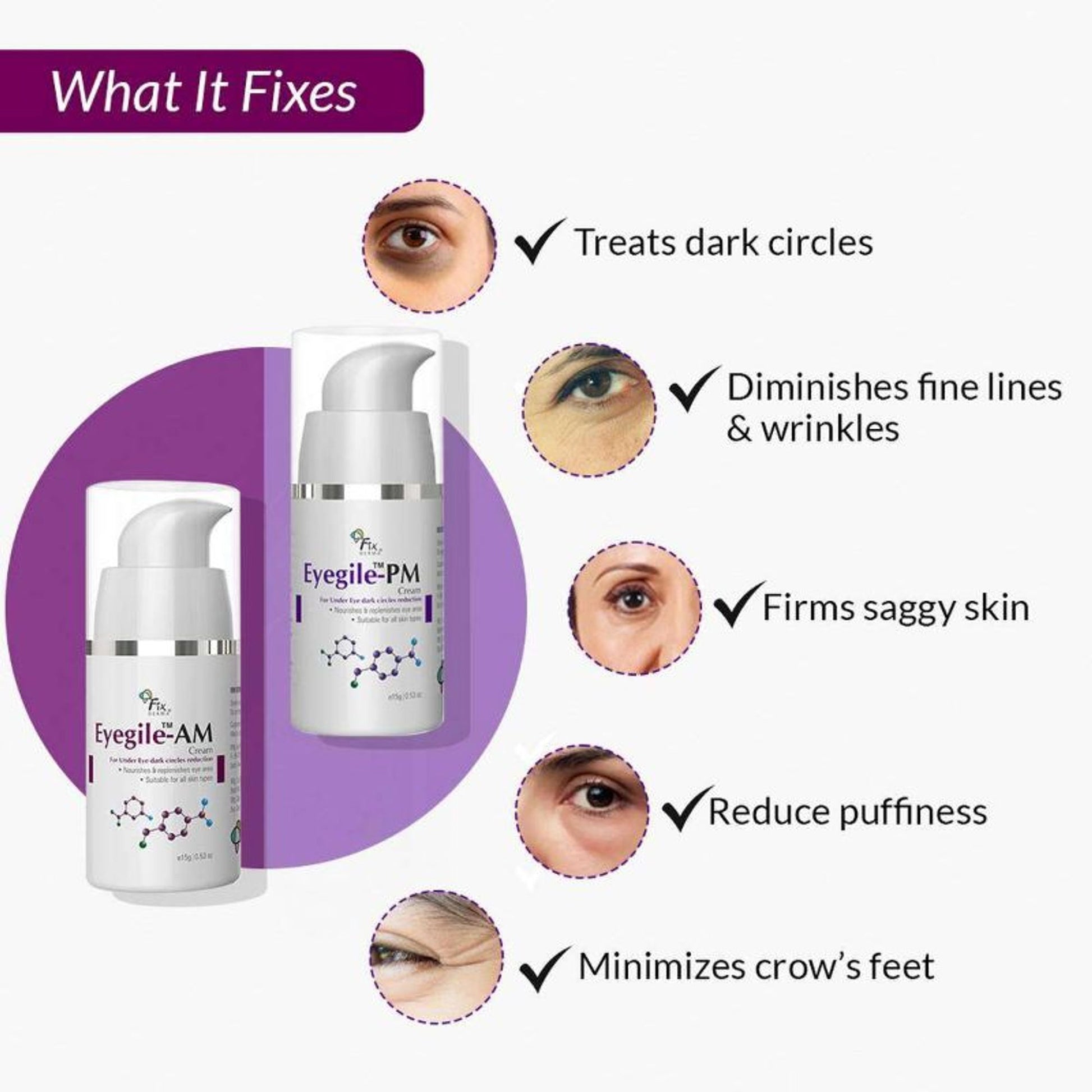 Fixderma Eyegile Day And Night Under Eye Cream