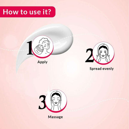Fixderma 2% Niacinamide Face 21 Cream with Alpha Arbutin, anti-aging cream for women, applied to the face.