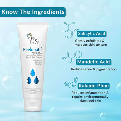 Fixderma Peelonate AHA & BHA Face Cleanser