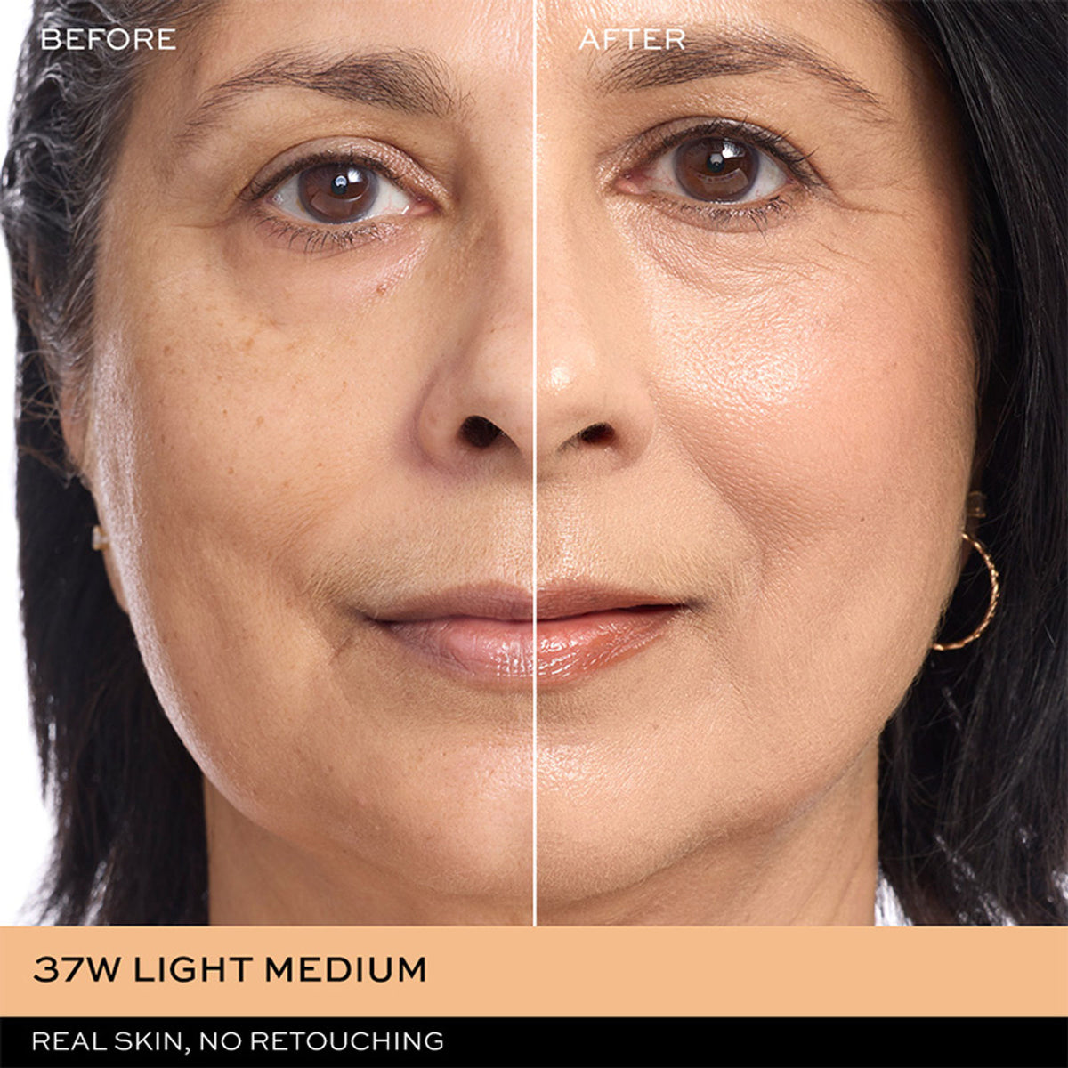 KIRO Barely There Skin Tint in 37W Light Medium, showcasing the lightweight, natural finish formula in a sleek bottle.