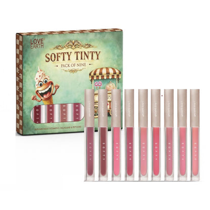 Love Earth Softy Tinty Lipstick - Pack Of 9