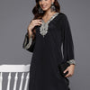 Dhiyona VA Women'sEmbroidered Mirror Work Kurta with Trousers
