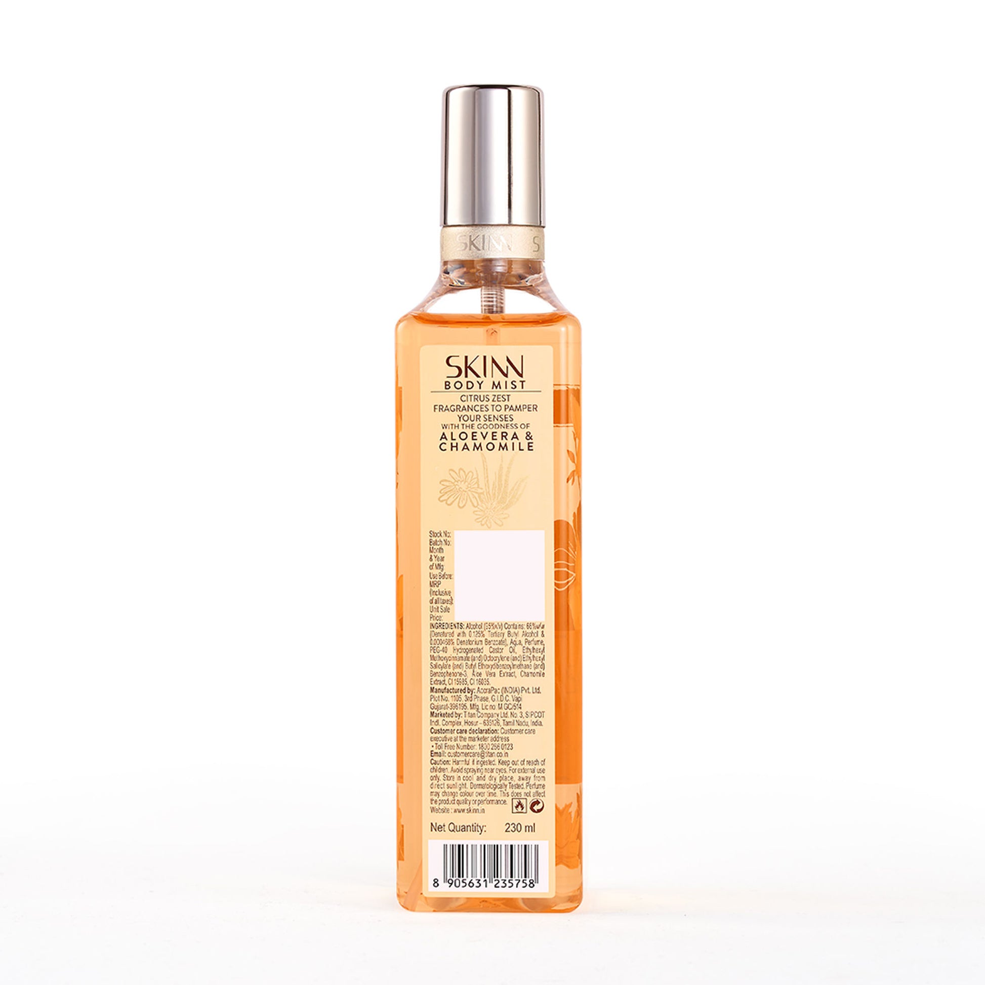 Skinn By Titan Citrus Zest Body Mist For Her