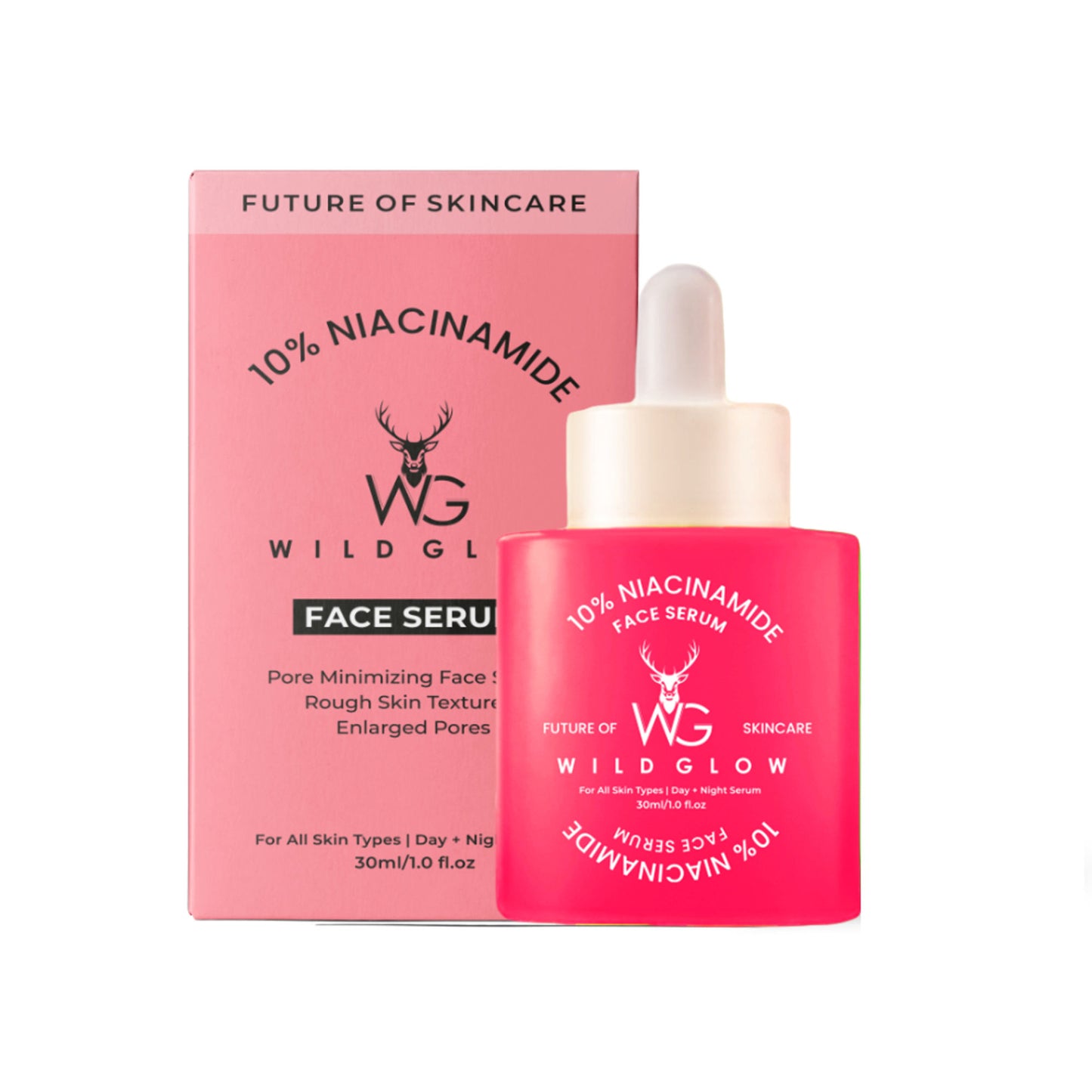 WILDGLOW 10% Niacinamide Face Serum for Pore Minimizing & Even Skin Tone