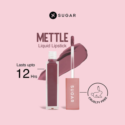 SUGAR Mettle Liquid Lipstick - 03 Estella (Neutral Pinky Brown)