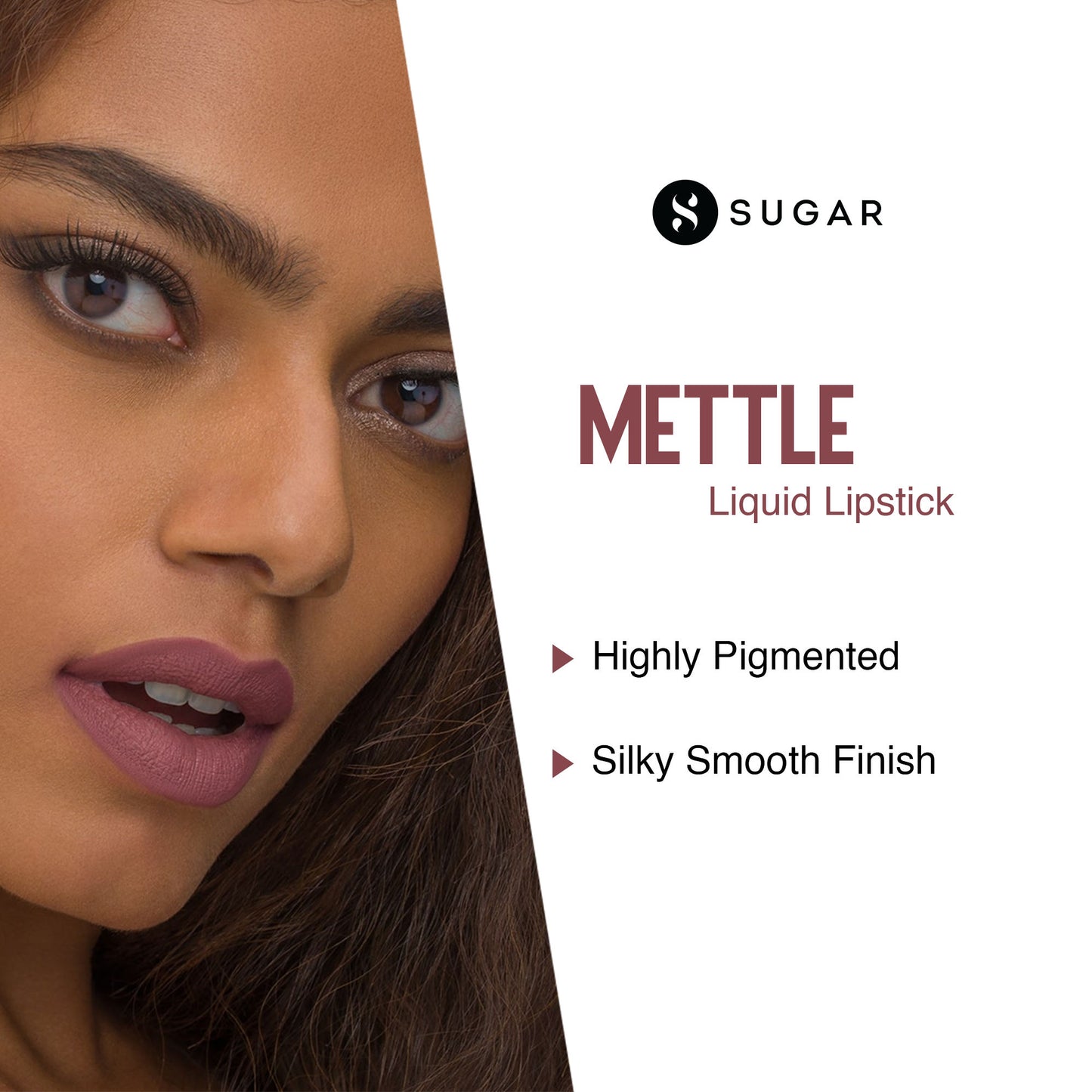 SUGAR Mettle Liquid Lipstick - 03 Estella (Neutral Pinky Brown)
