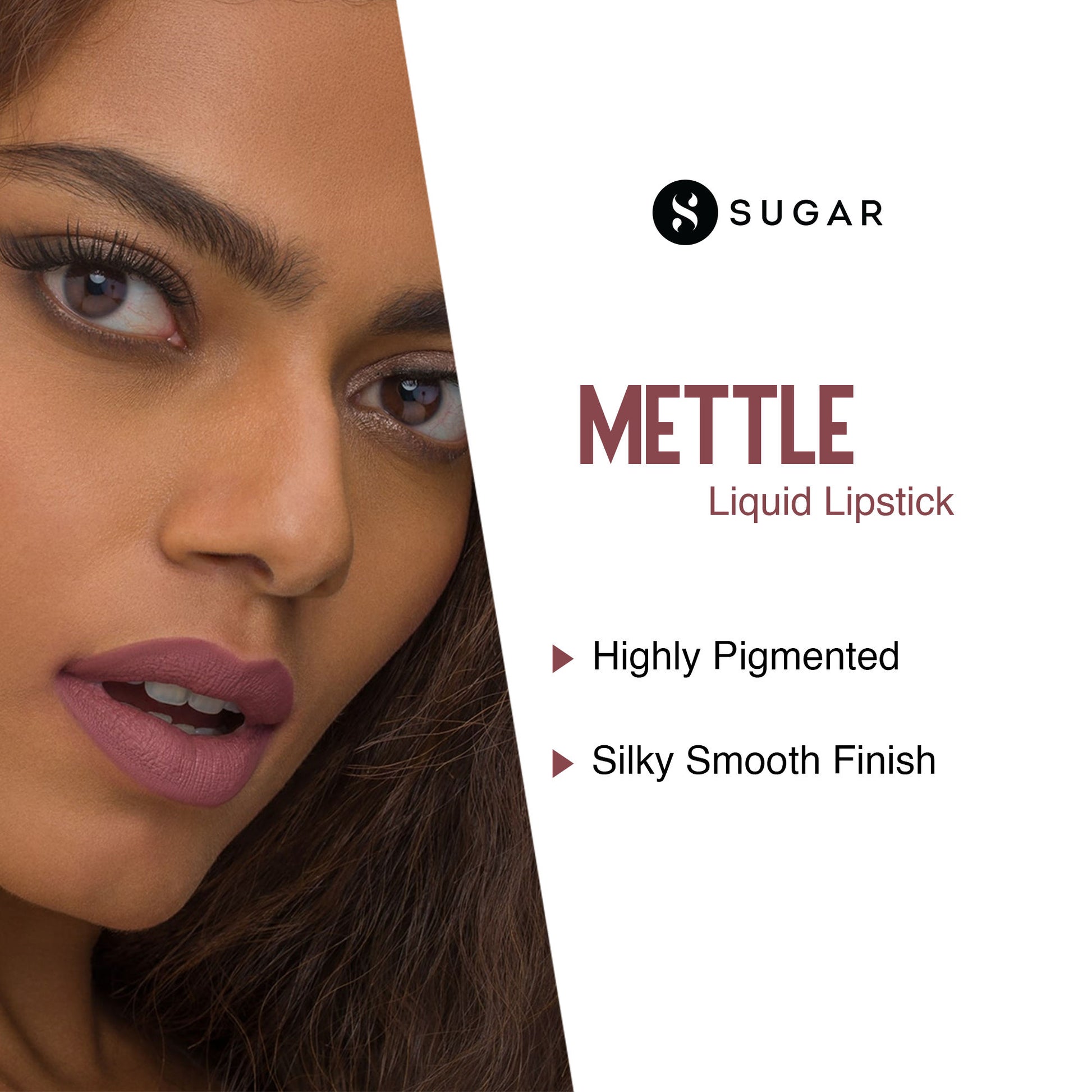 SUGAR Mettle Liquid Lipstick - 03 Estella (Neutral Pinky Brown)