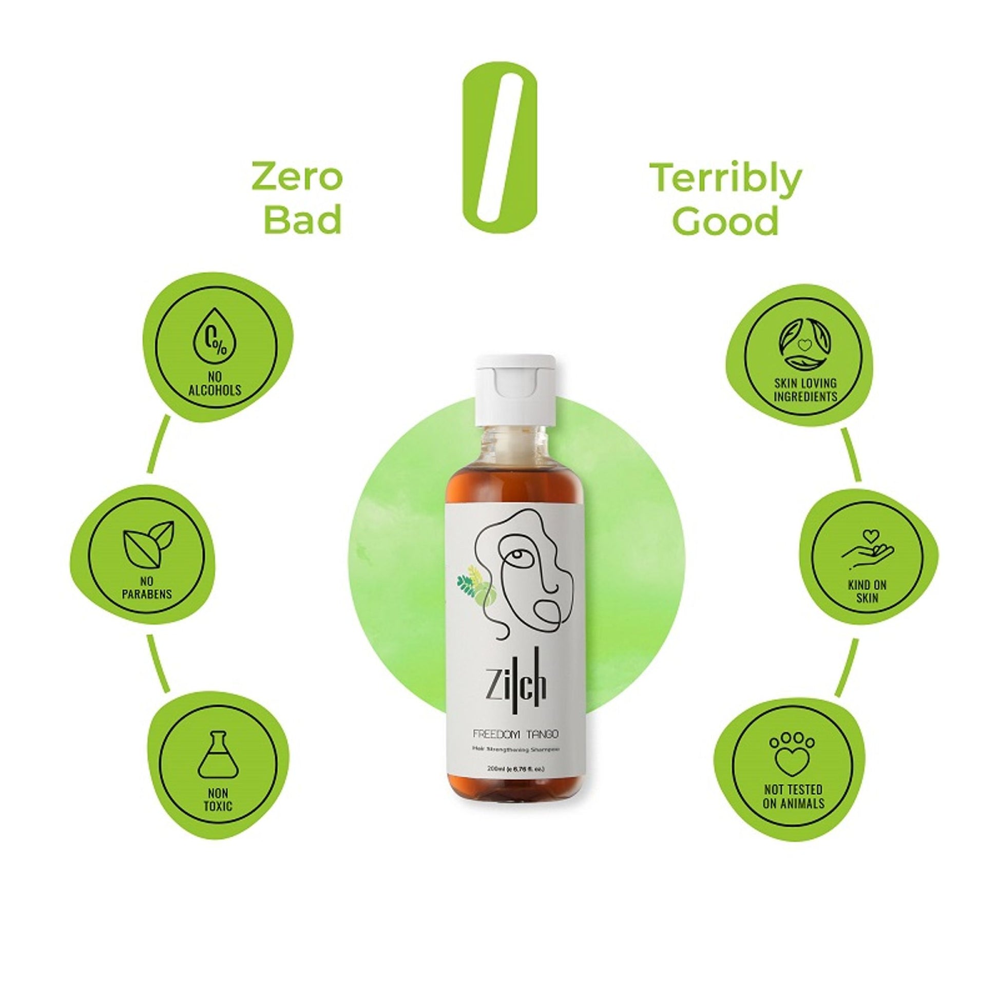 Zilch Freedom Tango Natural Hair Strengthening Shampoo