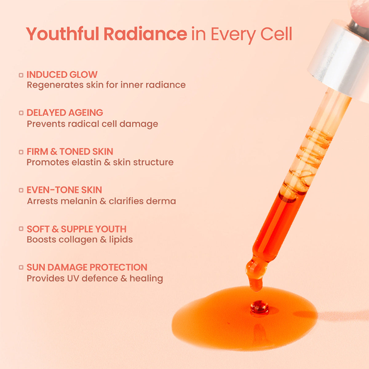 Nat Habit Kumkumadi Youth Revitalising Facial Oil, For Uneven Skin & Dark Spot Removal