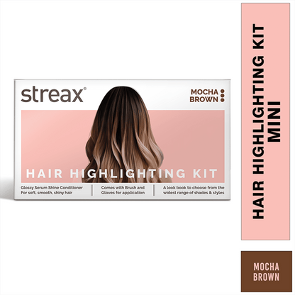 Streax Mini Hair Colour Highlight Kit - Mocha Brown